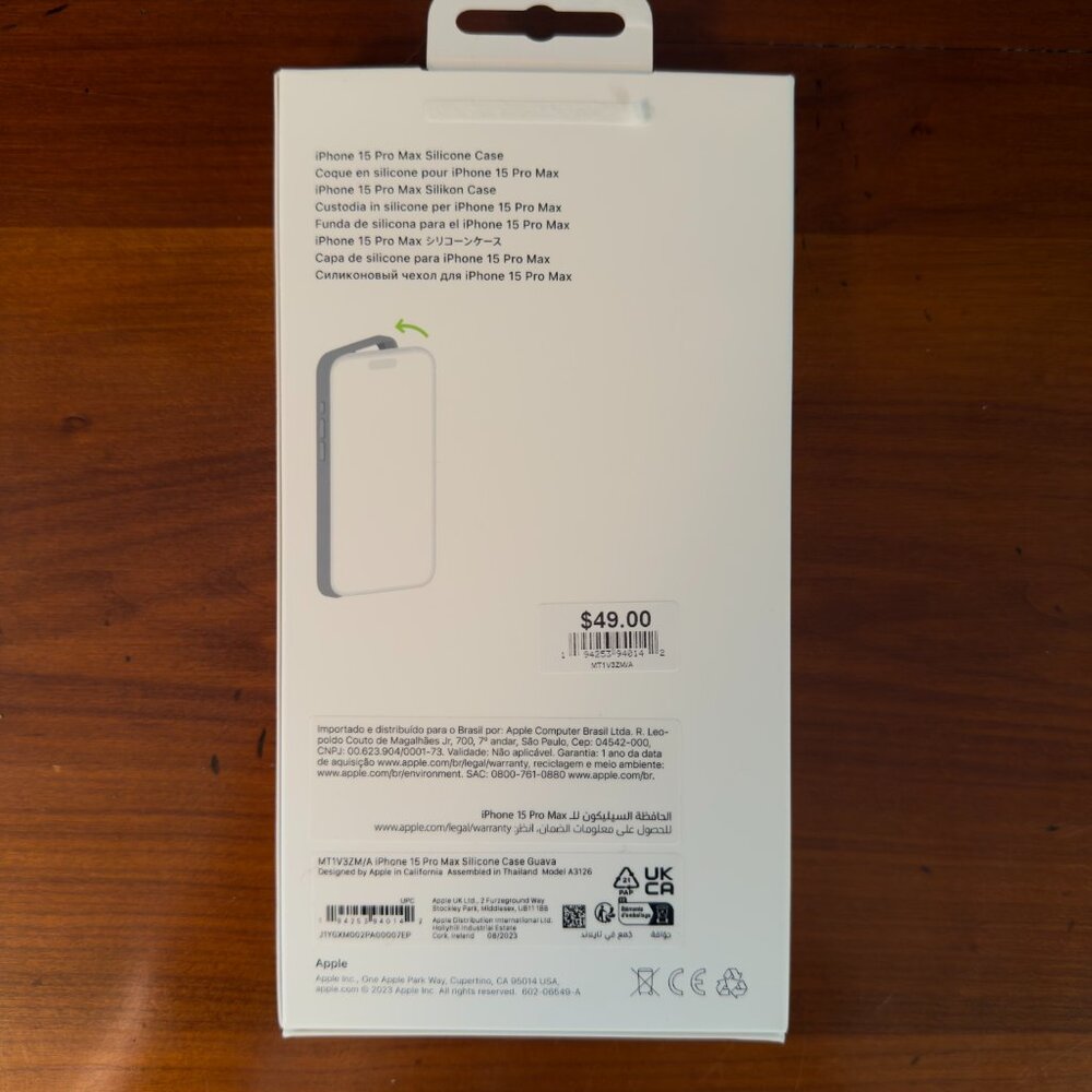 iPhone 15 Pro Max Silicone Case with MagSafe – Guava - Picture 2 of 8